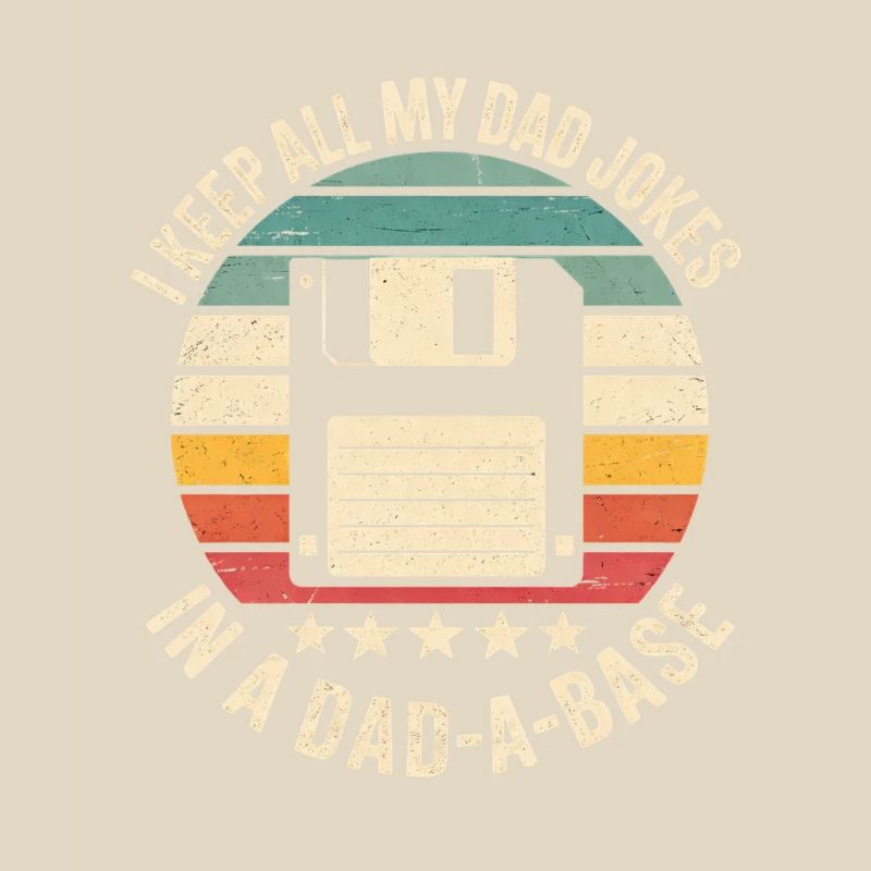 Retro Diskette Humor Dad Witze Database Datenbank