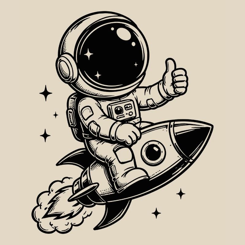 Astronaute en aventure spatiale