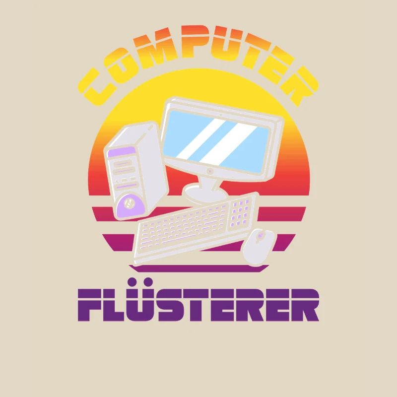 Computer Flüsterer Retro Pc Nerd It Admin Gamer
