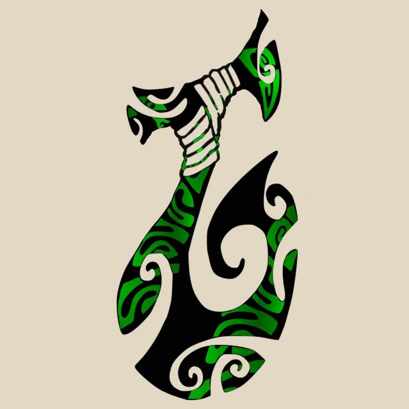 MATAU - Black (polynesian Hook)