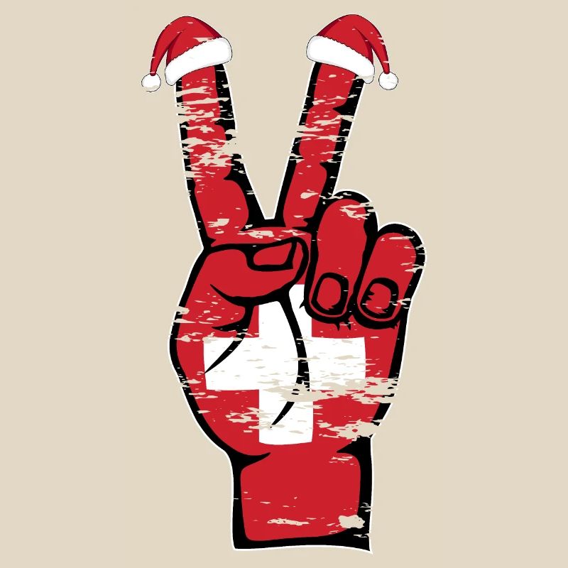 Drapeau de la Suisse Noël Symbole de la paix utilisé