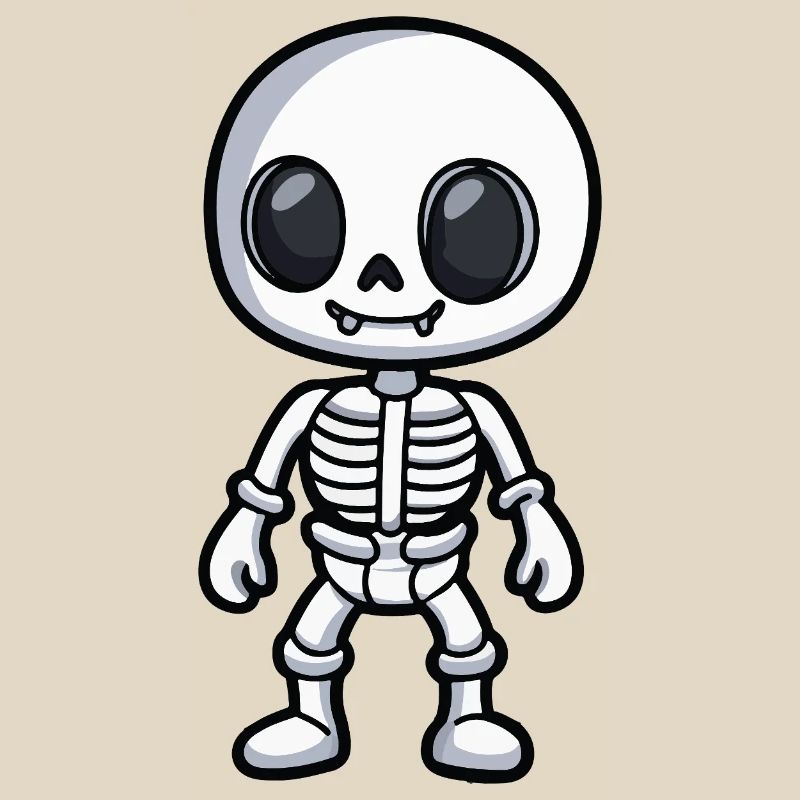 Skeleton Halloween Comic