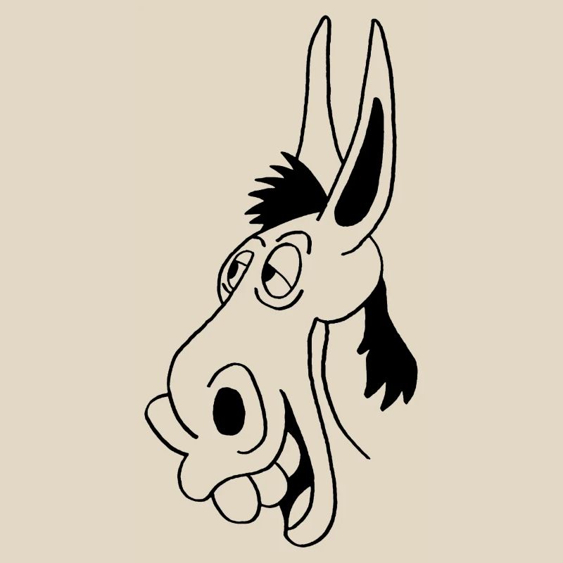 Schwarzer Esel