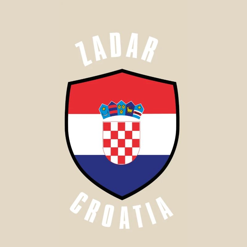 Kroatisches Schildflaggendesign
