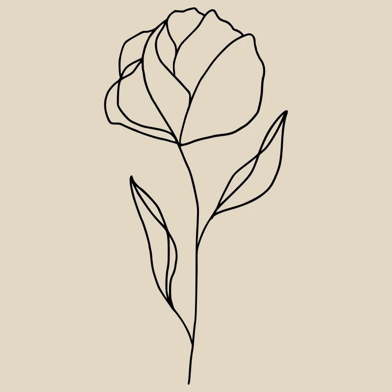 Blume gezeichnet