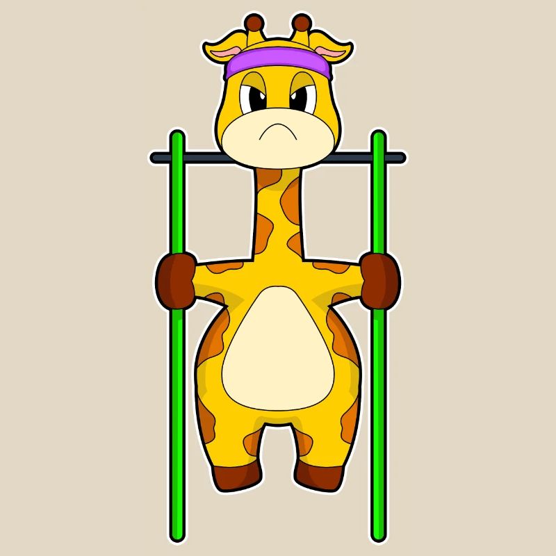Giraffe Bodybuilder Pull-ups Bodybuilding