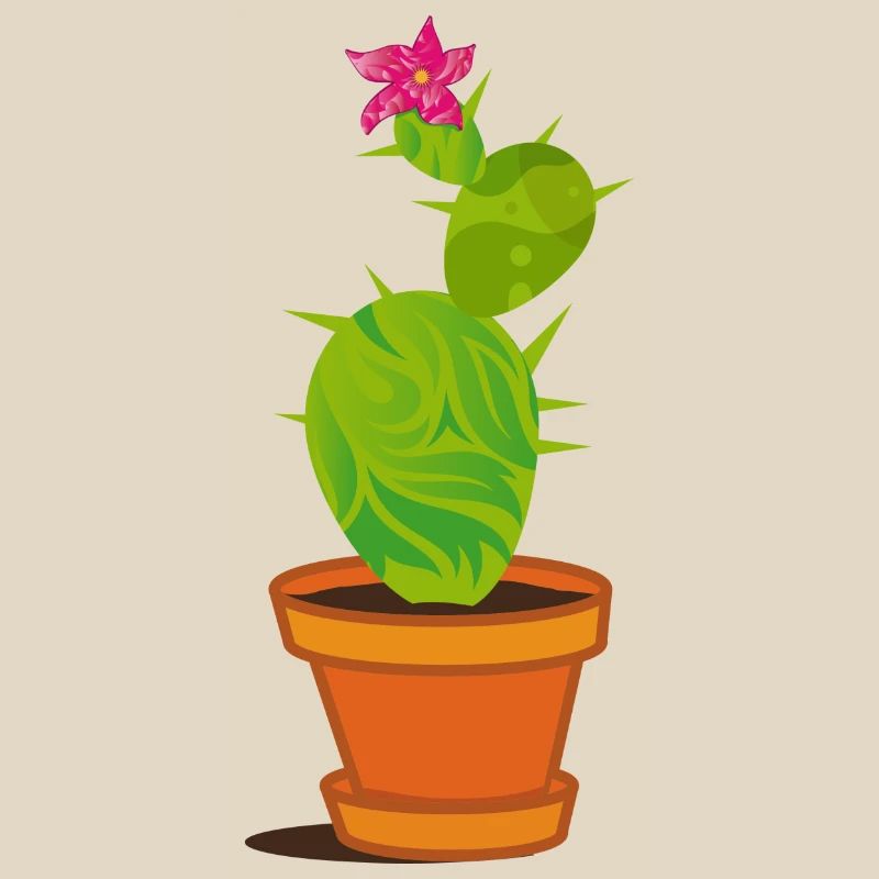 A cactus with blossom