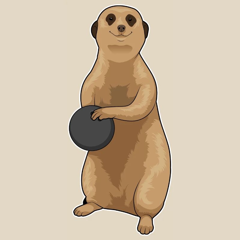 Suricate Boule de bowling