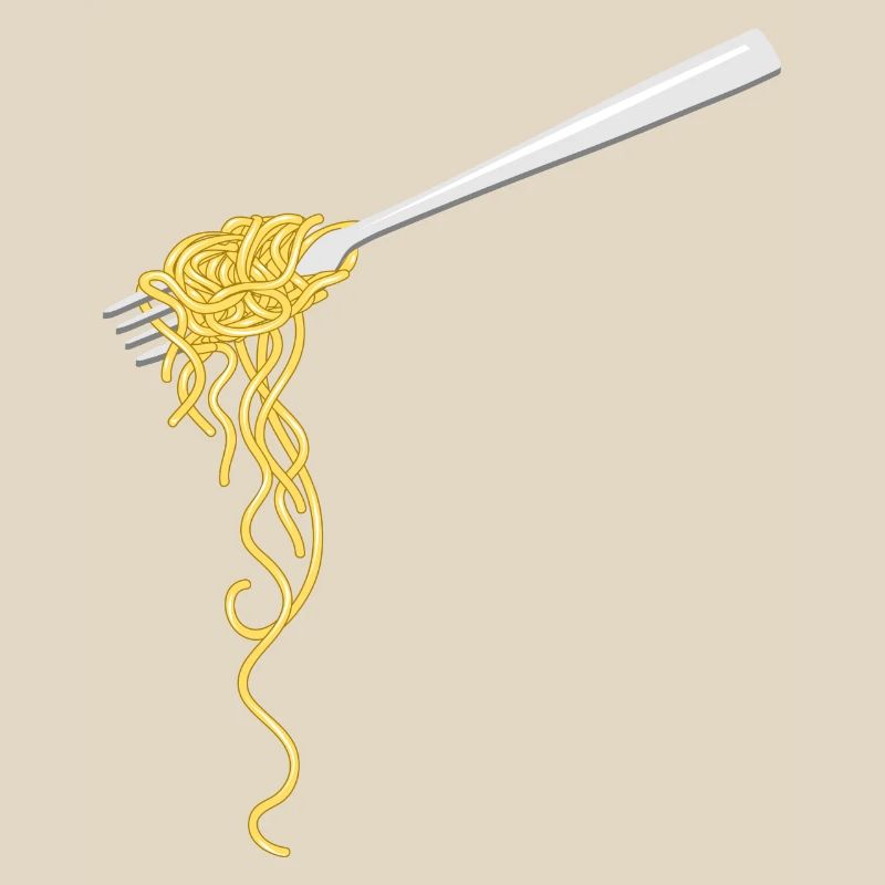 Spaghetti Pasta auf einer Gabel