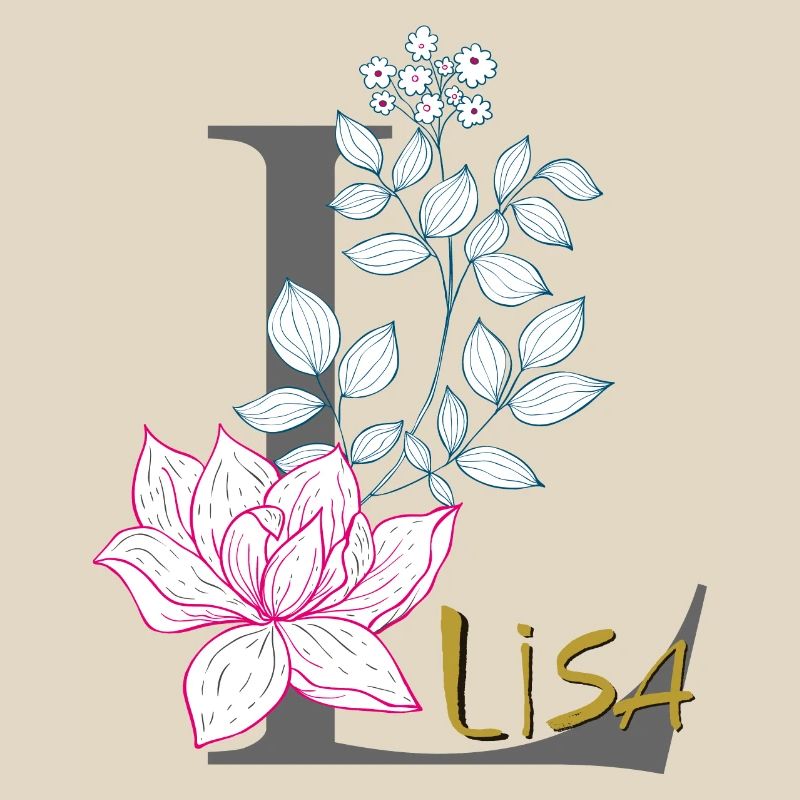 Buchstabe Initiale Lisa
