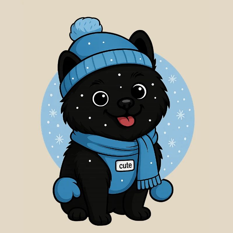 Cuddly Dog Winter Magic