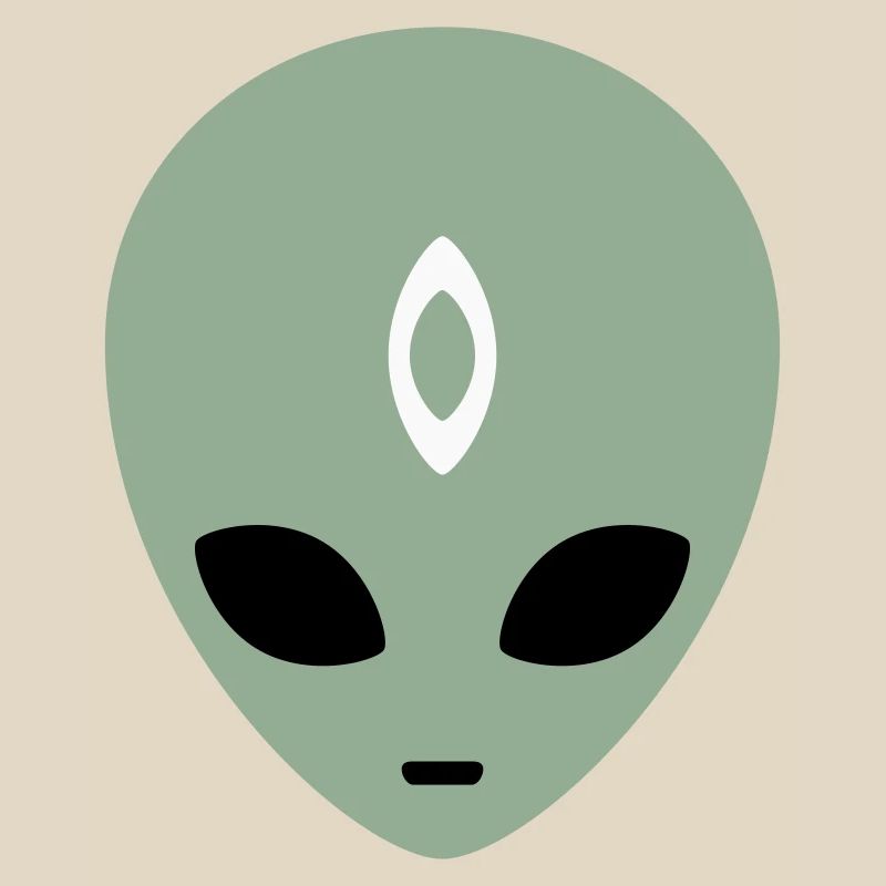 Alien Head Third Eye (three colours)