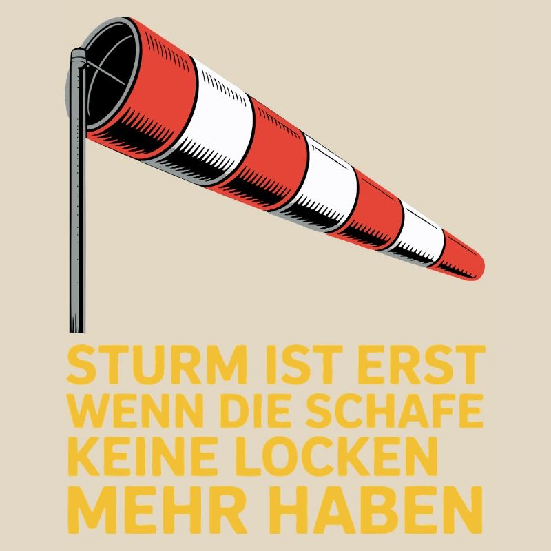 Storm text with windsock