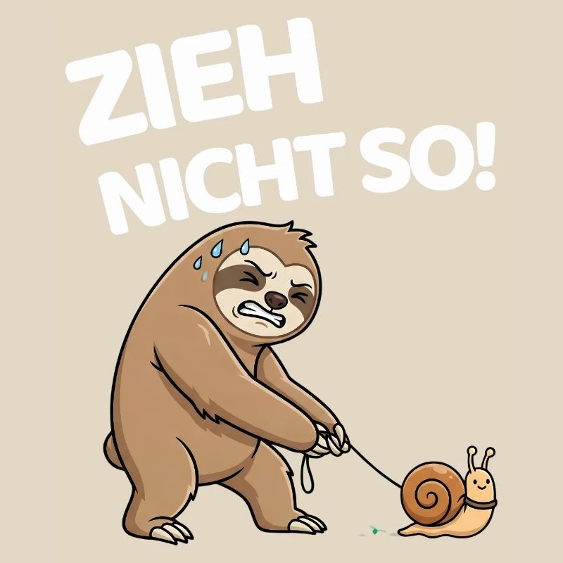 Don't pull so sloth with snail