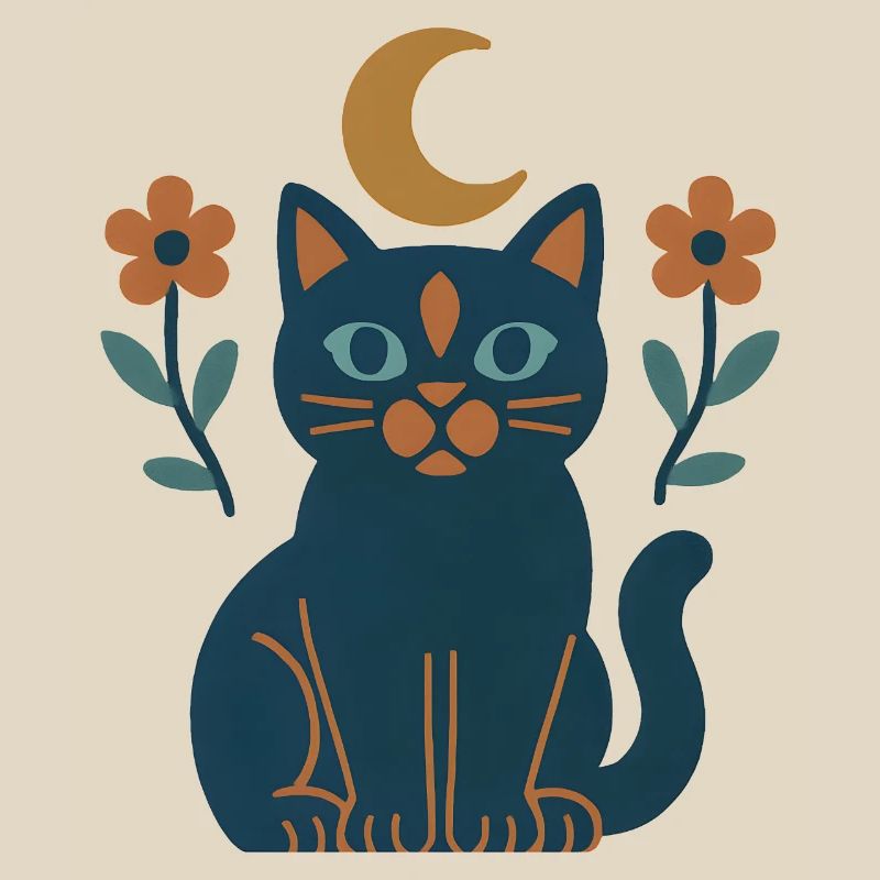 Moonlight Cat Dreams