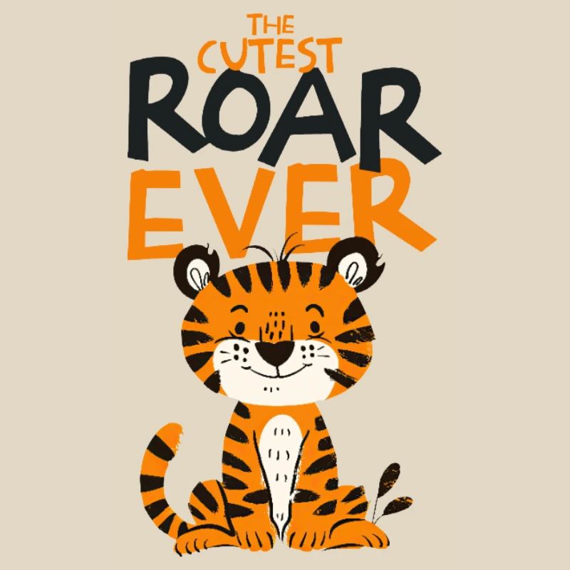 Cute Tiger Roar Forever Artwork