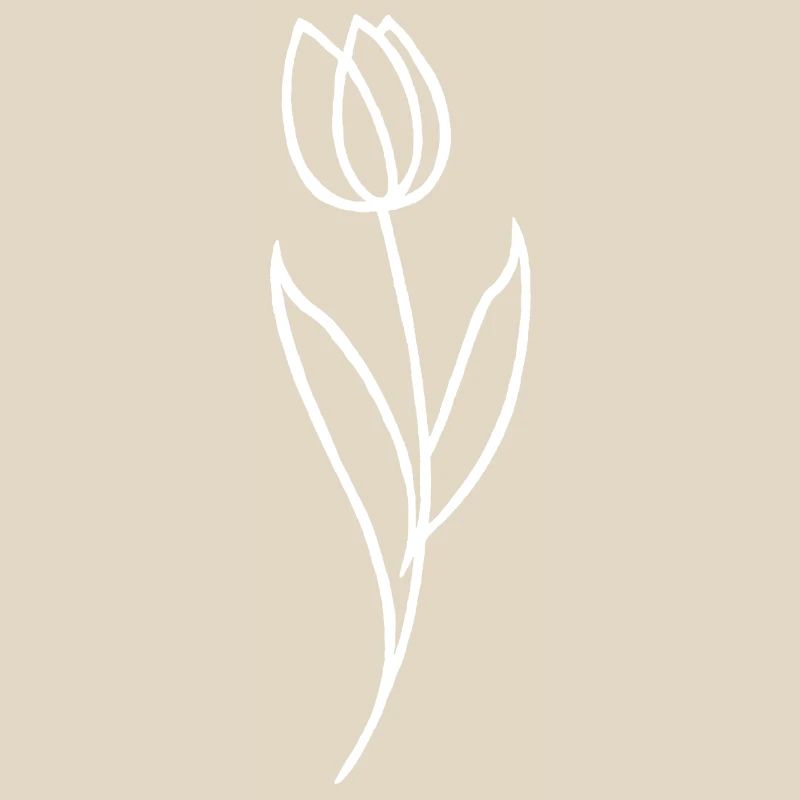 Esquisse d'une fleur blanche
