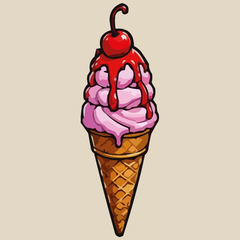 Kirsche Erdbeere Eiscreme
