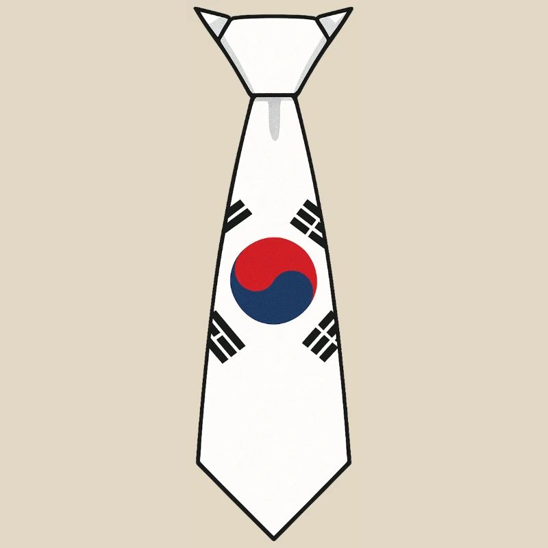 Cravate sud-coréenne – Conception du drapeau