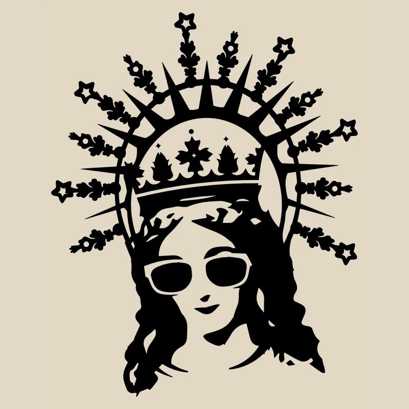Mutter Gottes mit Sonnenbrille