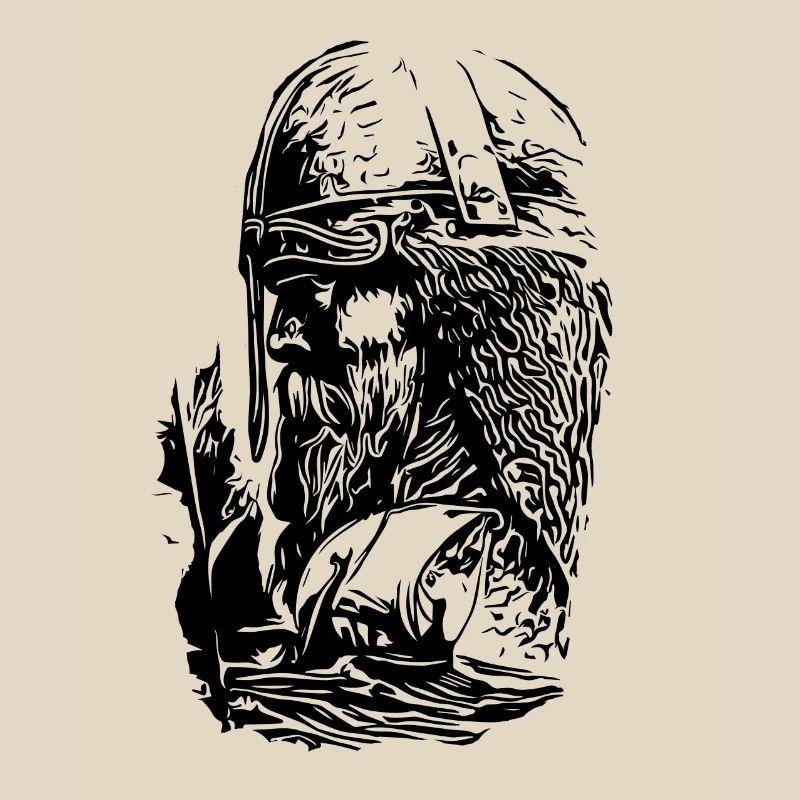 Vikings with ship