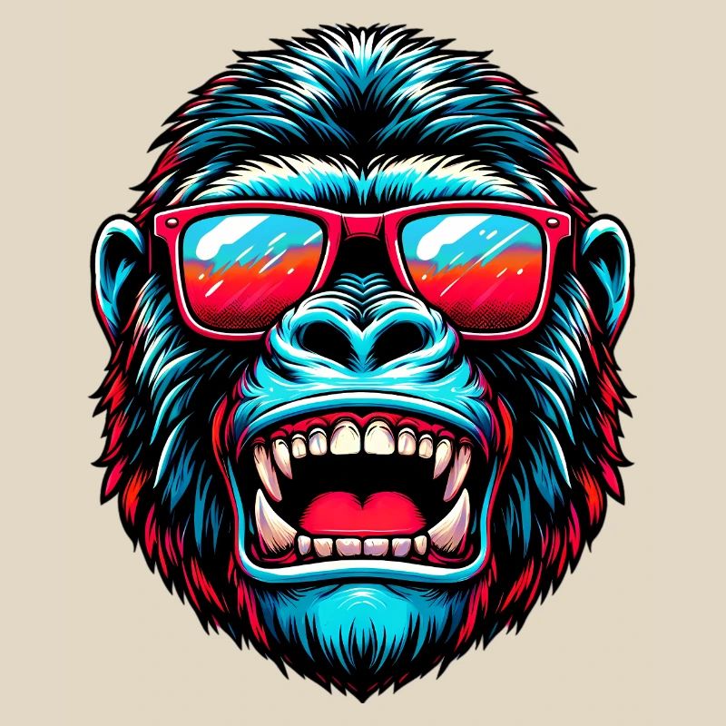 Gorillas mit Sonnenbrille