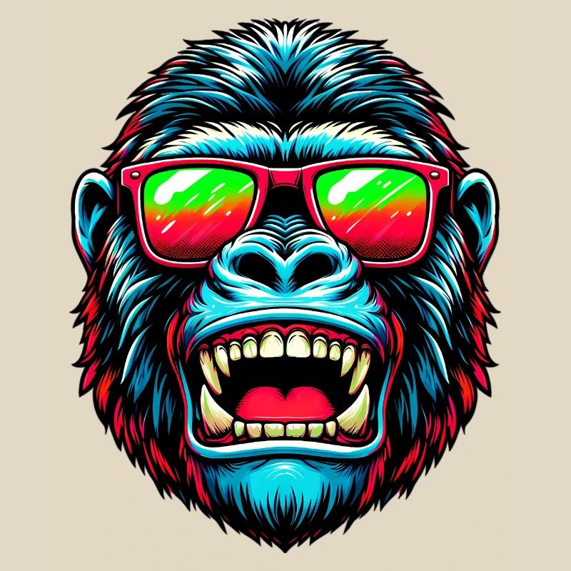 Gorillas mit Sonnenbrille