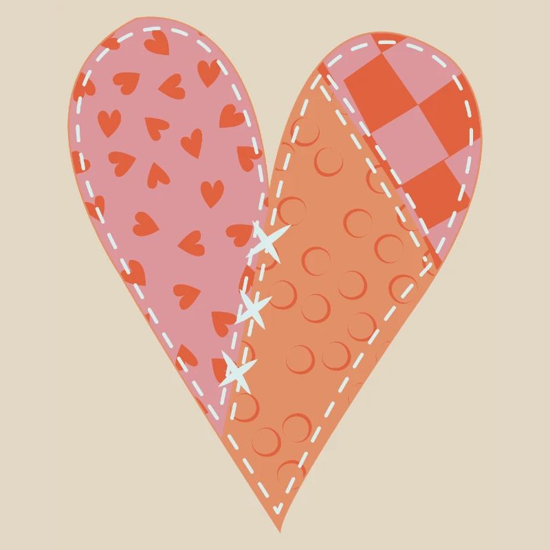 Patchwork Herz Nr. 10