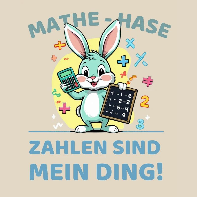 Math bunny with calculation task
