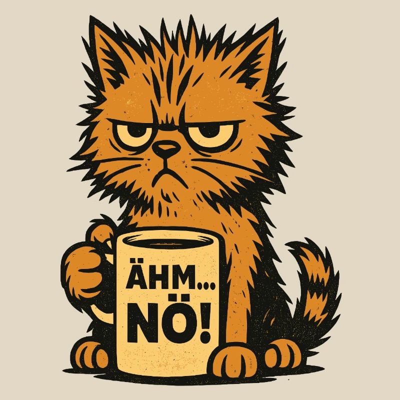 Kaffeetasse – Ähm, Nö - Katzendesign