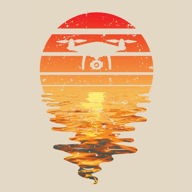 Drone Sunset Rétro