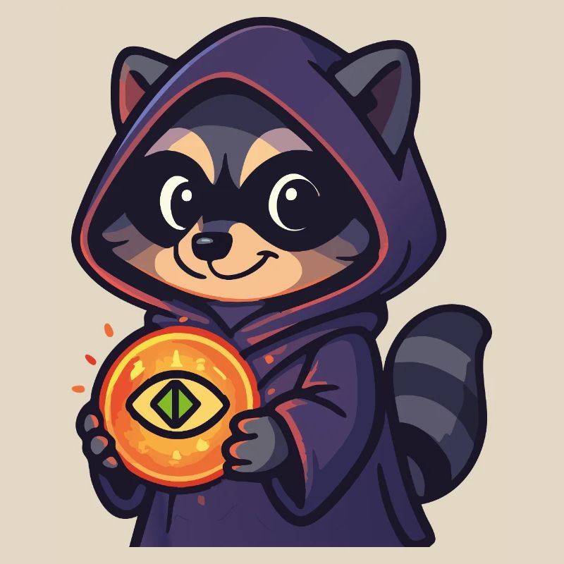 When a Racoon Finds Something