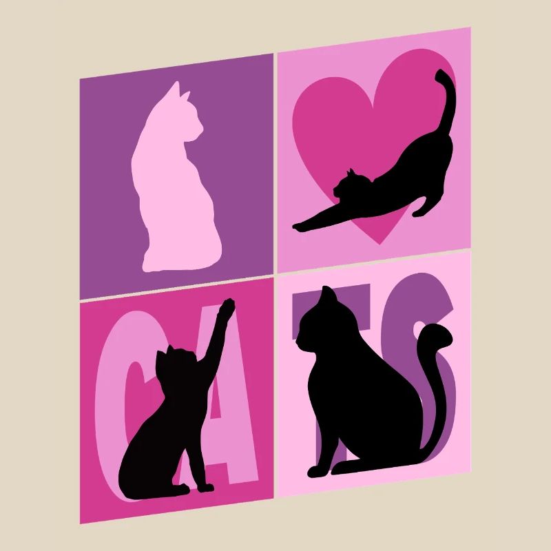 Cat Kitten Cat Kitten Kitty Silhouette Art
