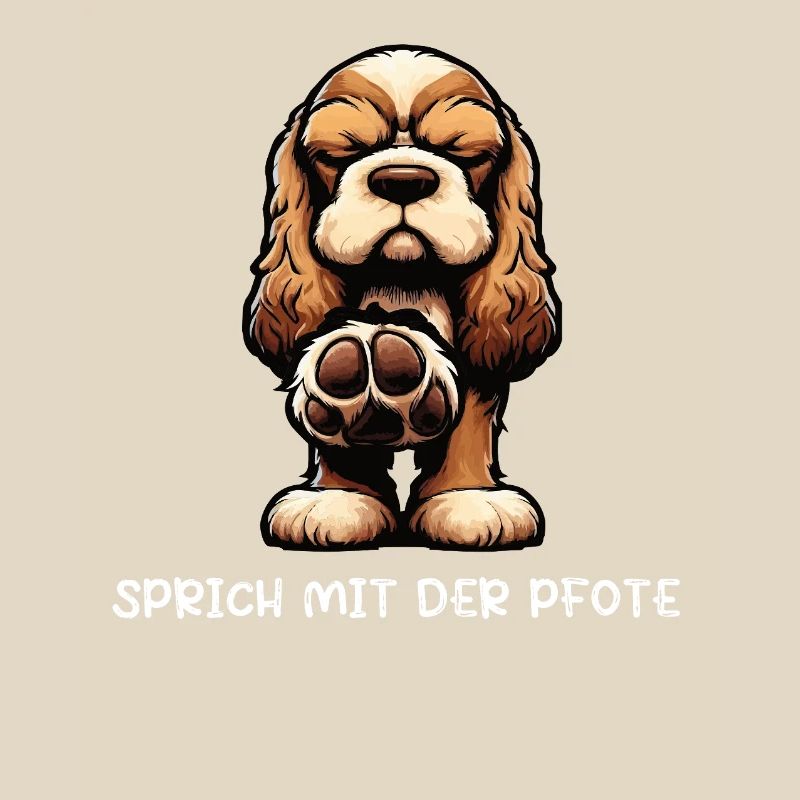 Sprich mit der Pfote Cocker Spaniel Cockerhund