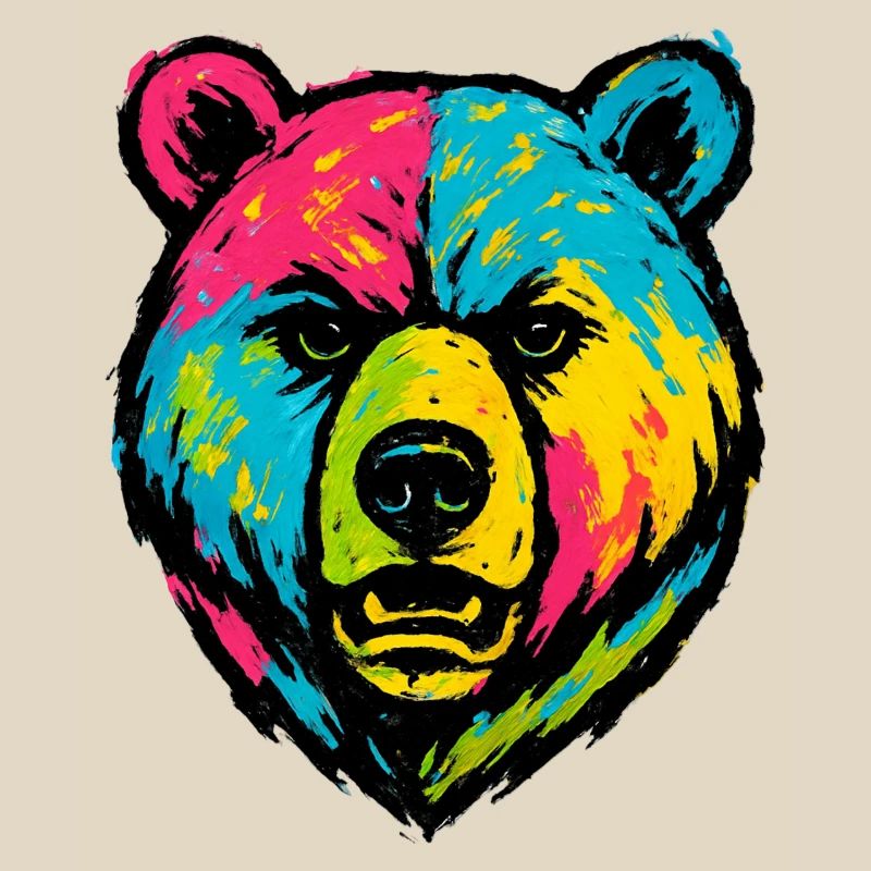 Ours mal léché Pop Art
