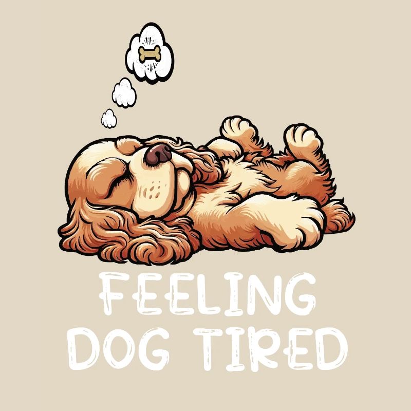 Feeling Dog Tired Cocker Spaniel Cockerhund Cocker