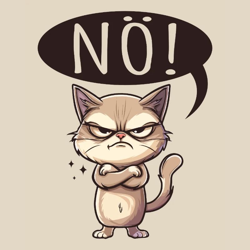 Quelque chose comme non - le chat dit non