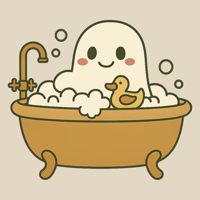 Ghost bubble bath