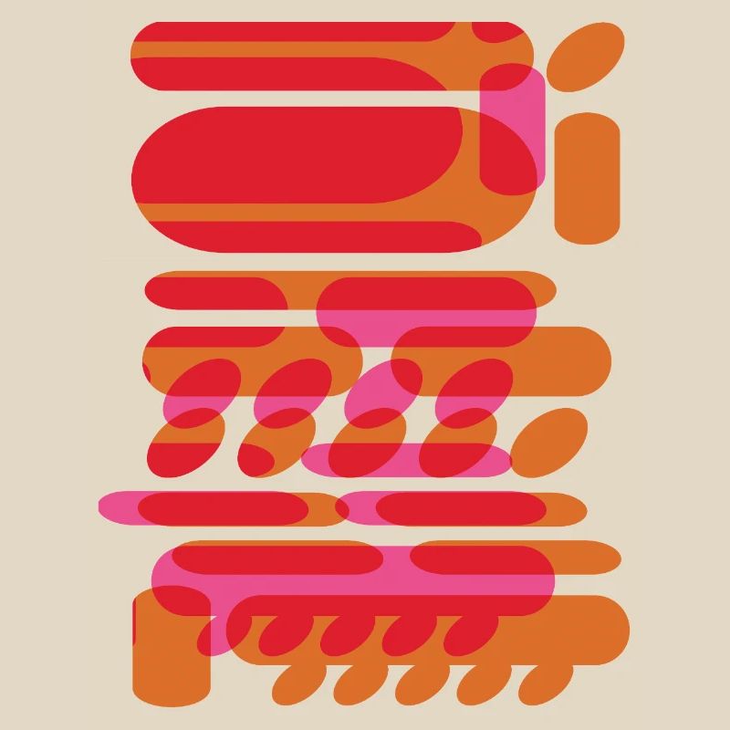 Formes graphiques abstraites dans le design techno