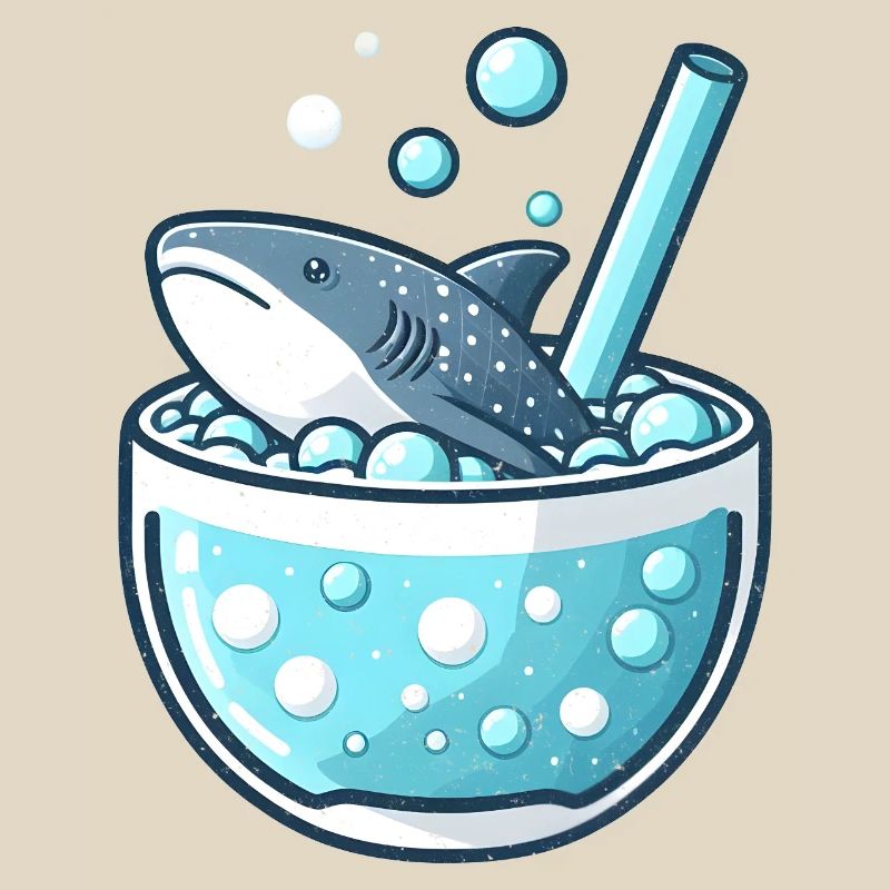 Whale Shark in a Bubble Tea Mug