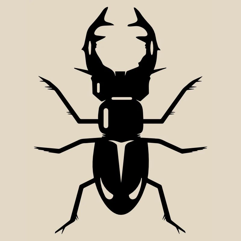 A stag beetle
