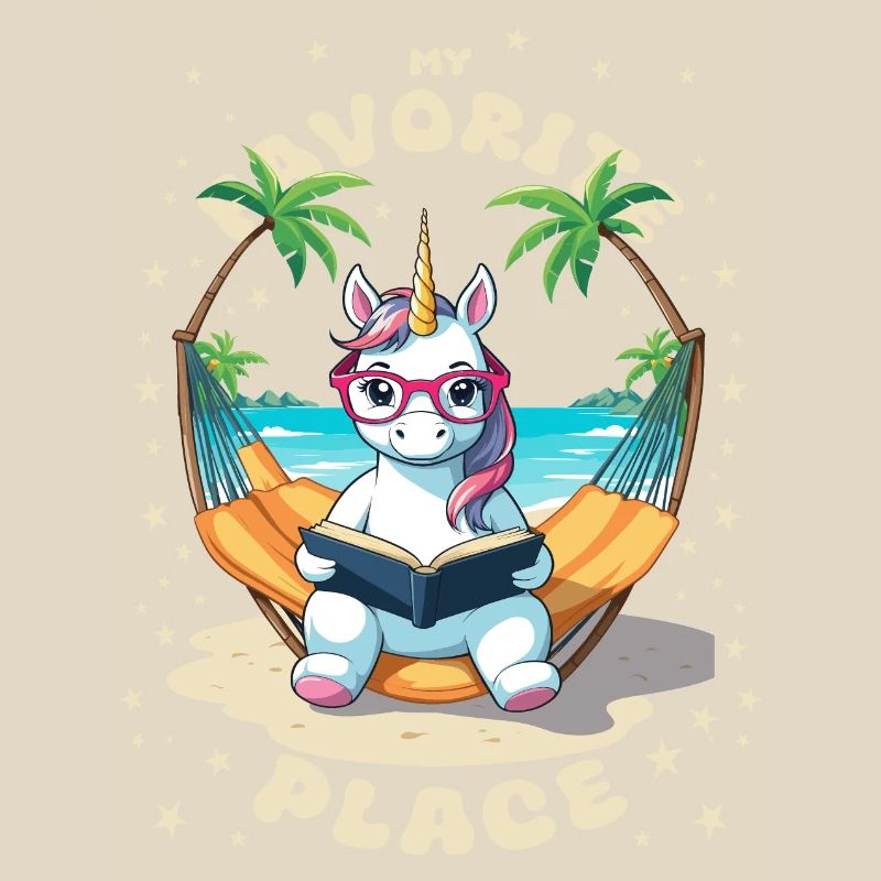 Unicorn with book