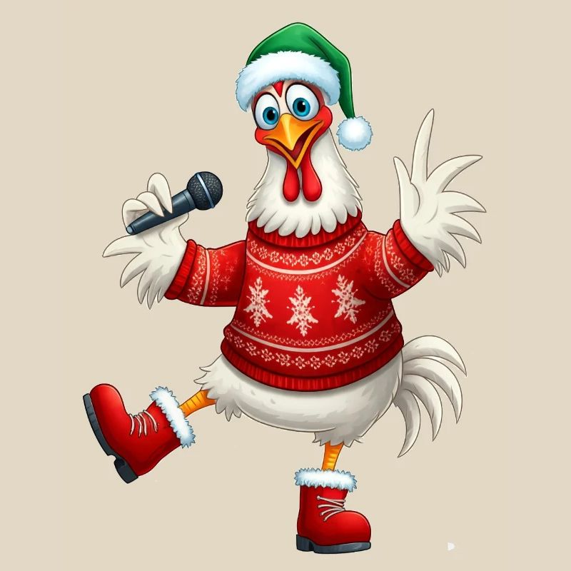 Urlaub Singende Henne Pullover