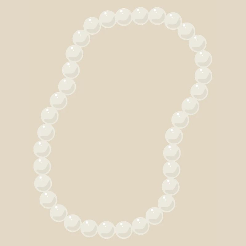 Conception élégante de collier de perles de perles