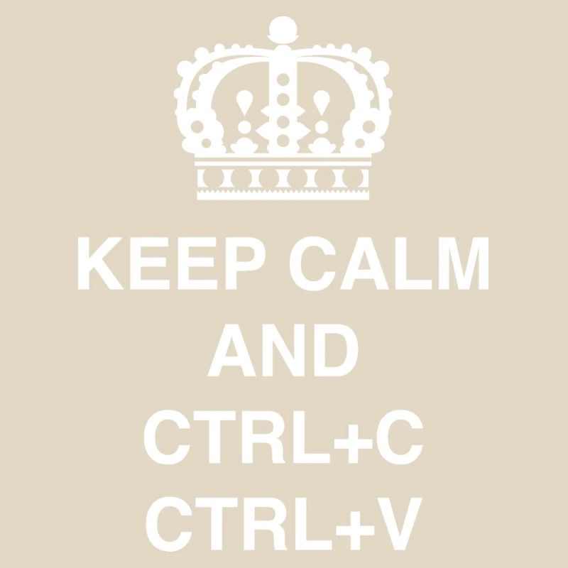 T-shirts de classe Keep calm et CTRL+C CTRL+V