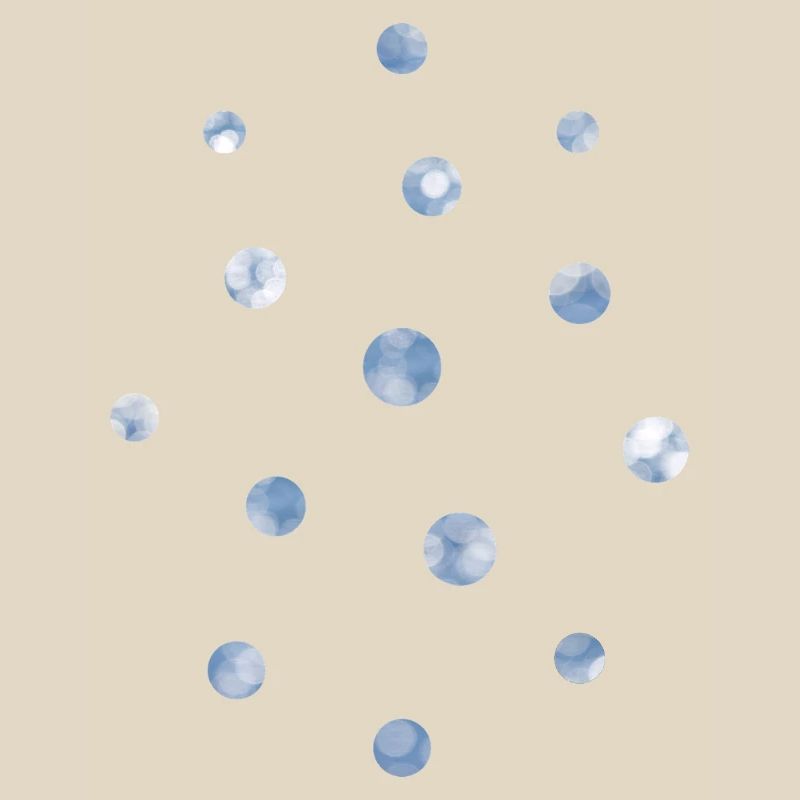 Blue Bokeh Light Points Pattern