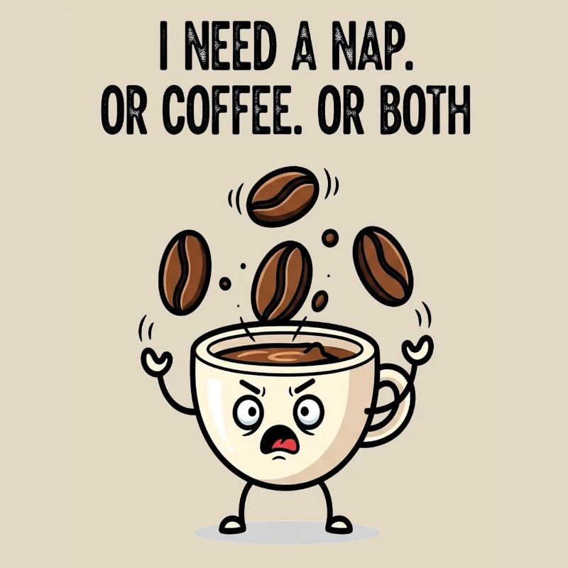 Nickerchen oder Kaffeetassen-Stimmung