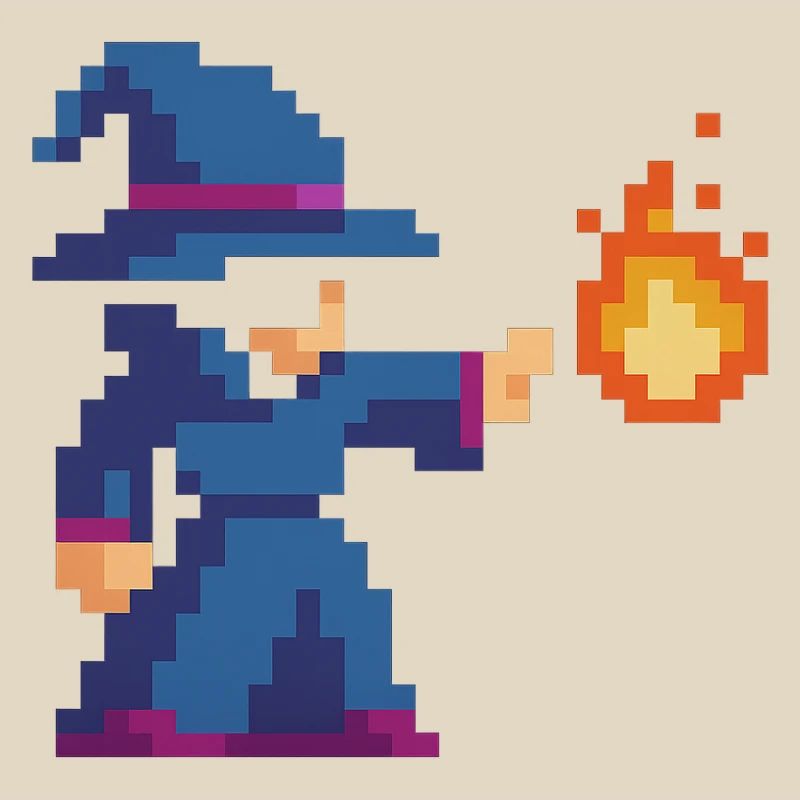 Pixel Wizard et Fire