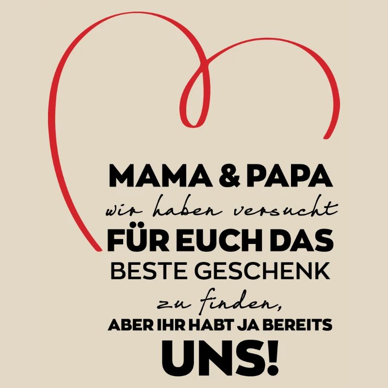 Mama Papa Eltern lustiges Geschenk