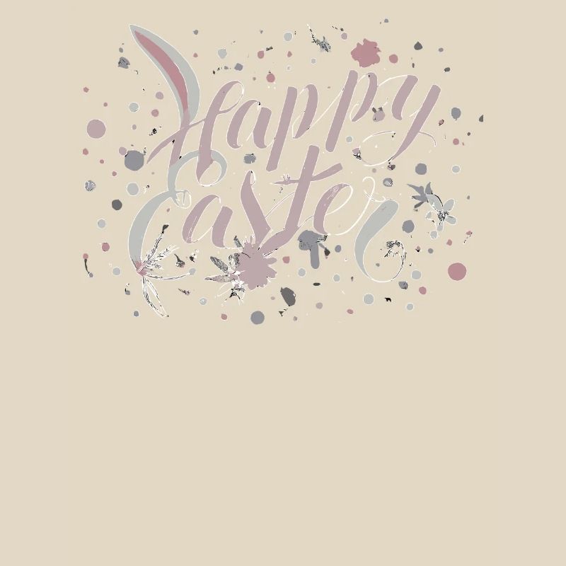 Auguri di Pasqua con scritte floreali